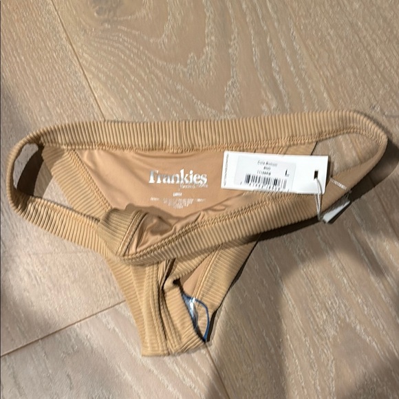 Tan Ribbed Bikini Bottom - Picture 2 of 3